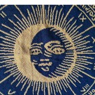 Vintage Zodiac Woven Tapestry Throw Sun Moon Astrology Fringe Blanket 66x 48 