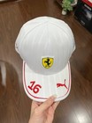 Scuderia Ferrari F1 Team Puma Charles Leclerc Baseball Cap Hat 2026 White Adults