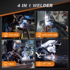 Arccaptain 160a Mig Welder 4 In 1 Welding Machine Gas Mig  Gasless Mig Flux Core