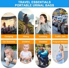 900ml Disposable Pee Bags 12pcs   Travel Urinal For Men Women Kids Camping