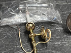 Dollhouse Miniature Candle Wall Sconce 1 12 One Inch Scale B123 Clare-bell Brass