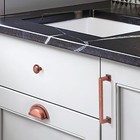 10 Pack 3  Vintage Drawer Pulls Antique Copper Cabinet Cup Pulls Kitchen Hard   