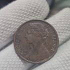 1890 s One Penny Victoria Engraved Ornately Pollie Birds           Love Token