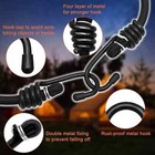 10pc 24 -8mm Heavy Duty Black Marine Grade Bungee Cord Tie Strap 100  Latex Core