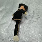 Vintage Tall Christmas Pixie Elf Made In Japan With Black And Gold Outfit