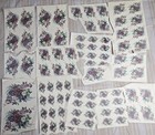 Vintage Decals Transfers Waterslides Ceramics Craft Floral Lot  109