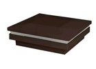 2x Fiberon 4 In X 4 In Simply Brown Integrated Led Flat Halo Deck Post Cap Light