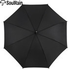 48  Black Umbrella     Stick Windproof Large Umbrellas For Rain  Automatic Open Fo