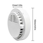 4pcs Smoke Alarm Detector Home Safety Sensor Alert Battery Included