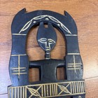 African Ashanti Comb Ghana Prestige Status Tribal Hand Carved Wood Vintage
