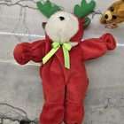 Ty Beanie Babies Christmas Reindeer Bear Plush Lot Tinsel Keychain 2017 10  4 