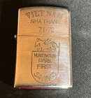 Vintage 1971 Zippo Vietnam War Military Lighter Nha Trang Huntington Park