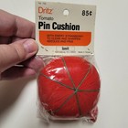 Vintage Scovill Dritz Tomato Pin Cushion Strawberry Emery Nos Sewing Notion