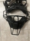 Baseball softball Umpire Catcher Face Mask Black Lightweight W Throat Guard Used