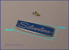 Silvertone Headstock Logo For Vintage Guitar  Free Nails   Ezpz Parts