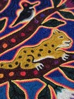 Huichol Yarn Painting  Tree Of Life   Mexican Folk Art  12   12  On Board  Exc