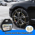 Auto Tightening Snow Chains Tire Chains Quick Easy Installation Hkn130 2 Pack