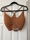 Victoria   s Secret Vsx Elevate Strappy Comfort Sports Bra Caramel L Dd