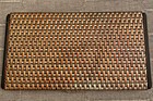 Vintage Evans Gold-tone Raised Basket Weave Design Cigarette Case