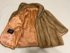 Vtg Regina Glenara By Glenoit Faux Mink Fur Capelet Stole Wrap Jacket Honey 50s