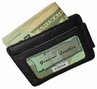 Black Men s Leather Slim Money Clip Front Pocket Wallet Thin Credit Card Holder