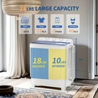 Portable Washing Machine  28lbs Twin Tub Washer Mini Compact Laundry Machine