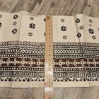 Vintage Tapa Bark Cloth Polynesian Tribal Wall Hanging Handmade Textile Art   