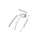 2 Pcs New Anti-scald Clip Bowl Holder Dish Plate Gripper Clips Scalding Silver  