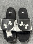 Under Armour Men s 18 Ignite Pro Slide Sandal Black   White Nwt