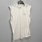 Adidas Techfit White Sleeveless Compression Base Top Men s Multiple Sizes