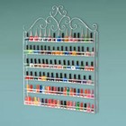 6 Tier Metal Wall Mount Nail Polish Rack Display Holder Salon Organizer Storage