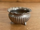 Antique 19th Century Dolls House Silver Plate Bowl   Antique Table Salt