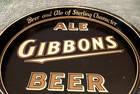 Gibbons Vintage Beer Tray Wilkes-barre Pa  12 Inch Tray Rare Beautiful