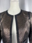Trina Turk Cropped Metallic Blazer Women   s  Size 4