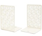 Decorative Heavy Duty Bookends Set Of 2 - Metal Holders For Office   Home  Cute