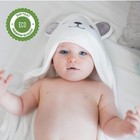    new Hiphop Panda Bamboo Hooded Baby Towel - Soft Bath Towel With Bear Ears
