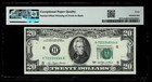 Offset Printing Error  20 1977 Fr Note  Fr  2072-h St louis Pmg Ef40 Epq