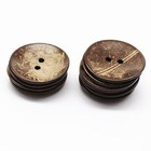  20pcs Natural Coconut Shell Buttons 38mm Large Coconut Buttons For 38mm 20pcs