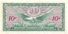 Usa mpc  10  Cents   1964  Series Of 641  Plate   81  Circulated Banknote Mm