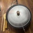 Himark Wok Set Non Stick Steamer Rack Vintage 7-piece Asian Cuisine Korean Bbq