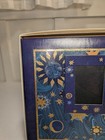 Vintage Hallmark Celestial Sun Moon Stars Photo Album Scrapbook Blue Gold Boho