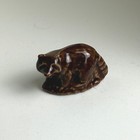 Vintage Wade Whimsies Raccoon Figurine Red Rose Tea Animal Series  2
