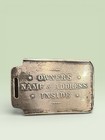 Vintage Western Native American Chief Luggage Tag