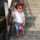 2pcs Toddler Kids Baby Girls Clothes Halter T-shirt Tops Demin Pants Outfits Set