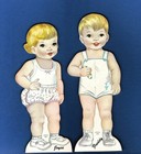 Vintage Uncut 1950s Tiny Tots Paper Dolls  1 Top Reproduction Seller adorable 