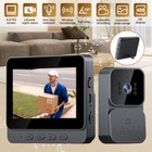 Wireless Video Doorbell Intercom System Smart With 4 3   Screen 1080p Hd Monitor