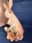 Fitz   Floyd Classics Garden Rhapsody Porcelain Bunny Rabbit Figurine 8 5 In Vtg