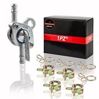  M2w-001 In-line Gas Fuel Shut Off Petcock Fits 6mm 1 4  Or 3 16  Id Hose Fuel 