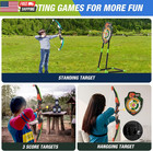 2 Pack Bow And Arrow For Kids  Led Light Up Archery Set With 24 Suction Cup Arro