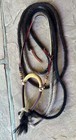 Outstanding Jimmy Flores Handmade 36 X 60 Plait 5 8  Kangaroo  Rawhide Hackamore